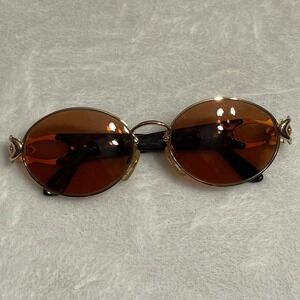 Kenneth Jay Lane KJL-79 Oval Sunglasses Gold Tortoise Made in Italy FRAMES ONLY